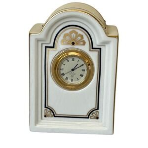 Lenox Porcelain Brunswick Collection Roman Numeral Quartz Clock Vintage